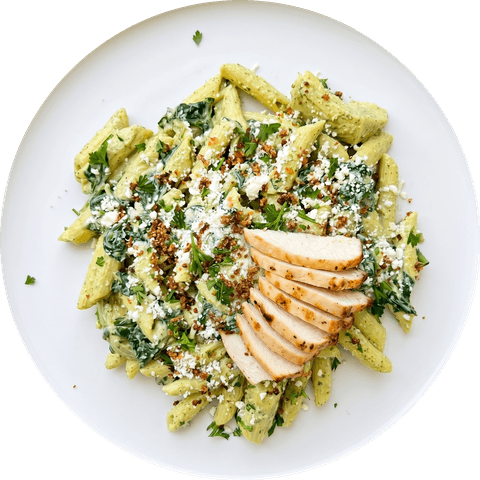 Pesto Party Chicken Rotini