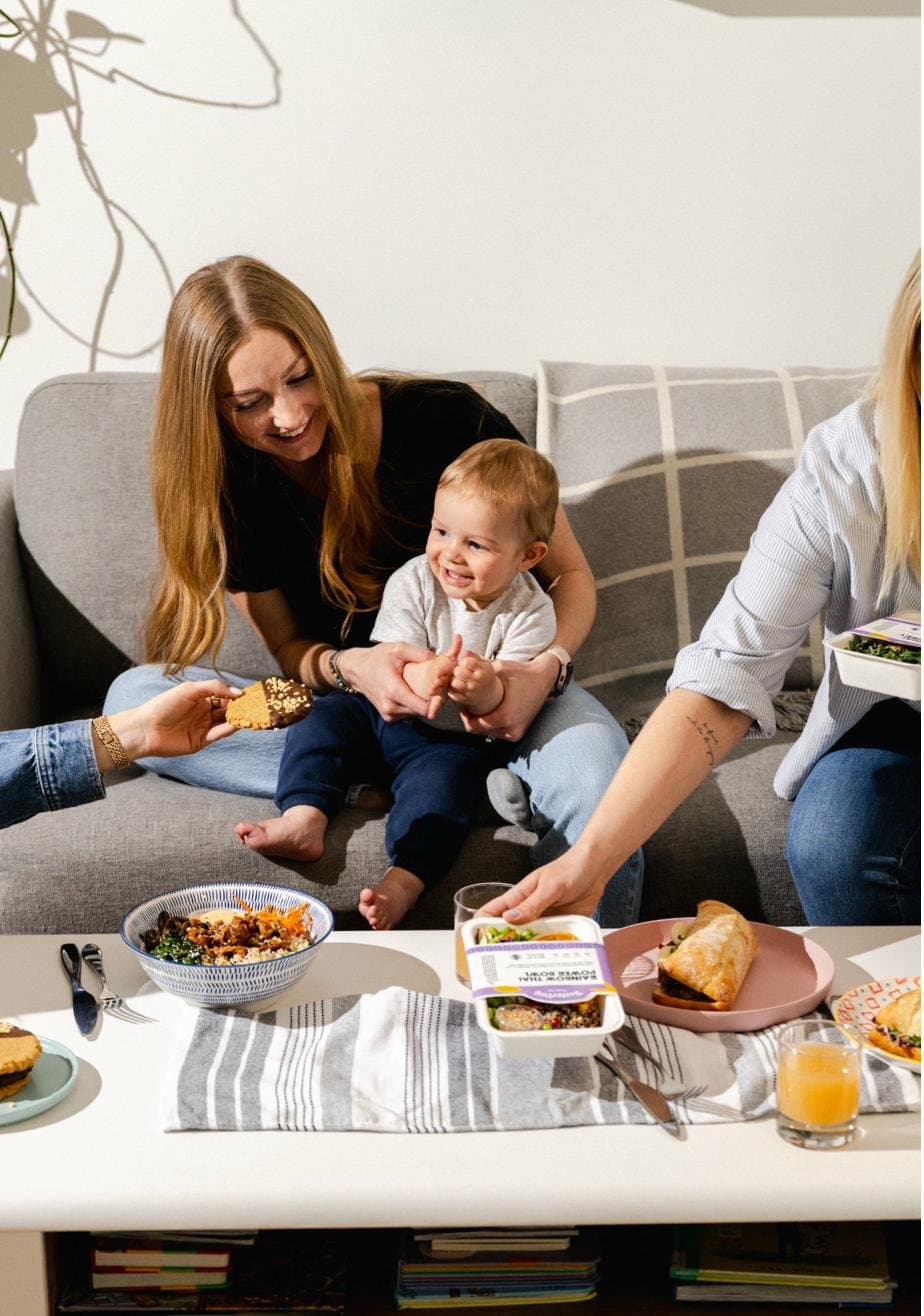 A family sharing BetterDay meals
