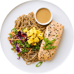Zen Garden Salmon Soba Bowl