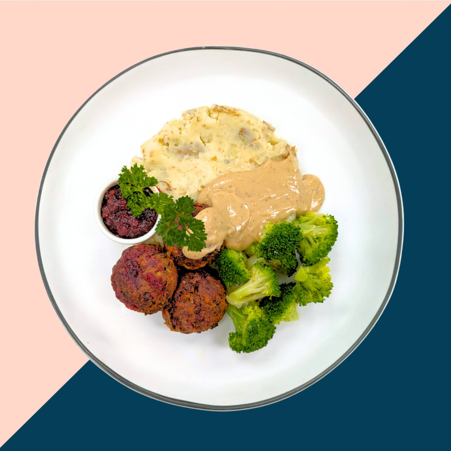 Swedish Neat-Balls + Garlic Mash