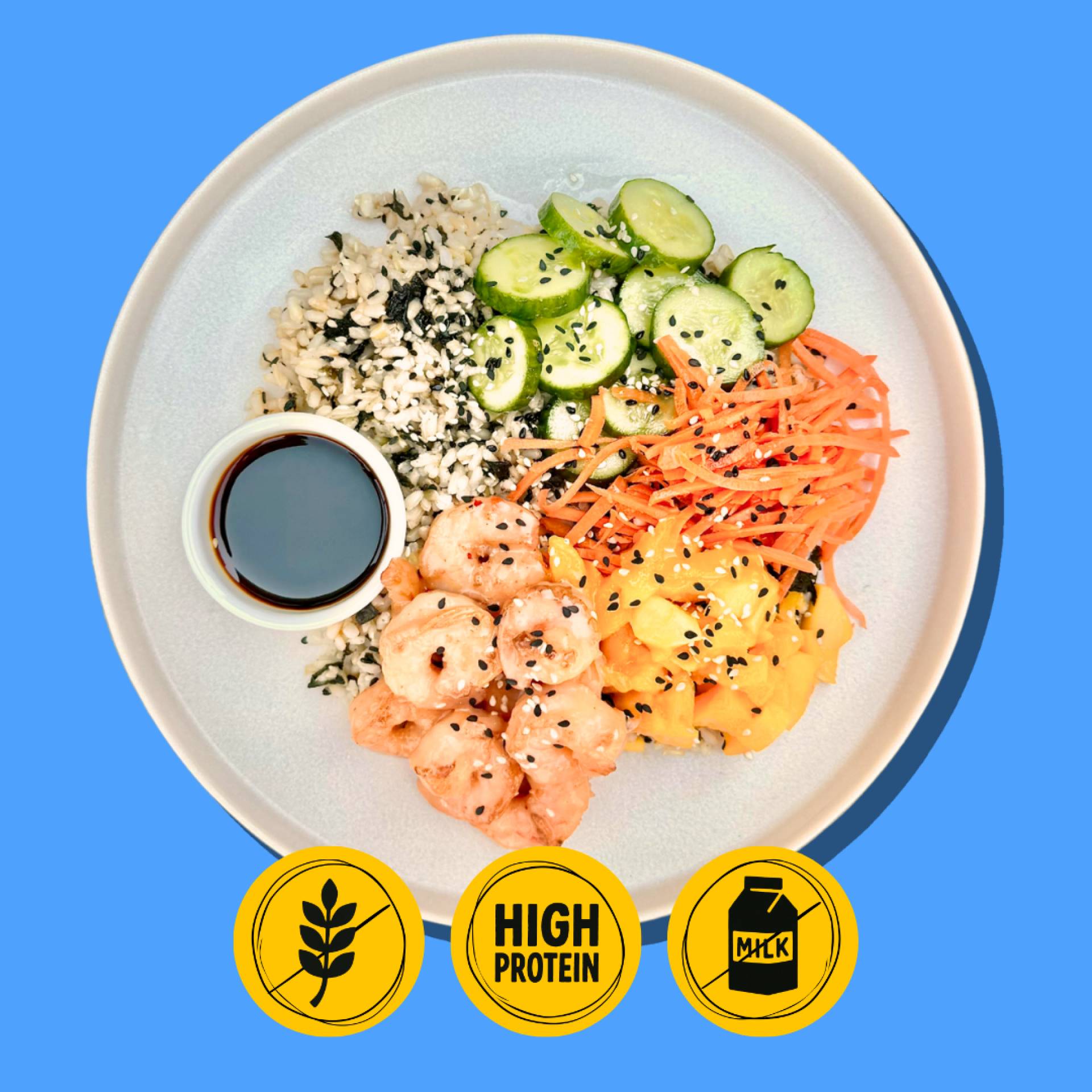 Prawn Dragon Roll Sushi Bowl