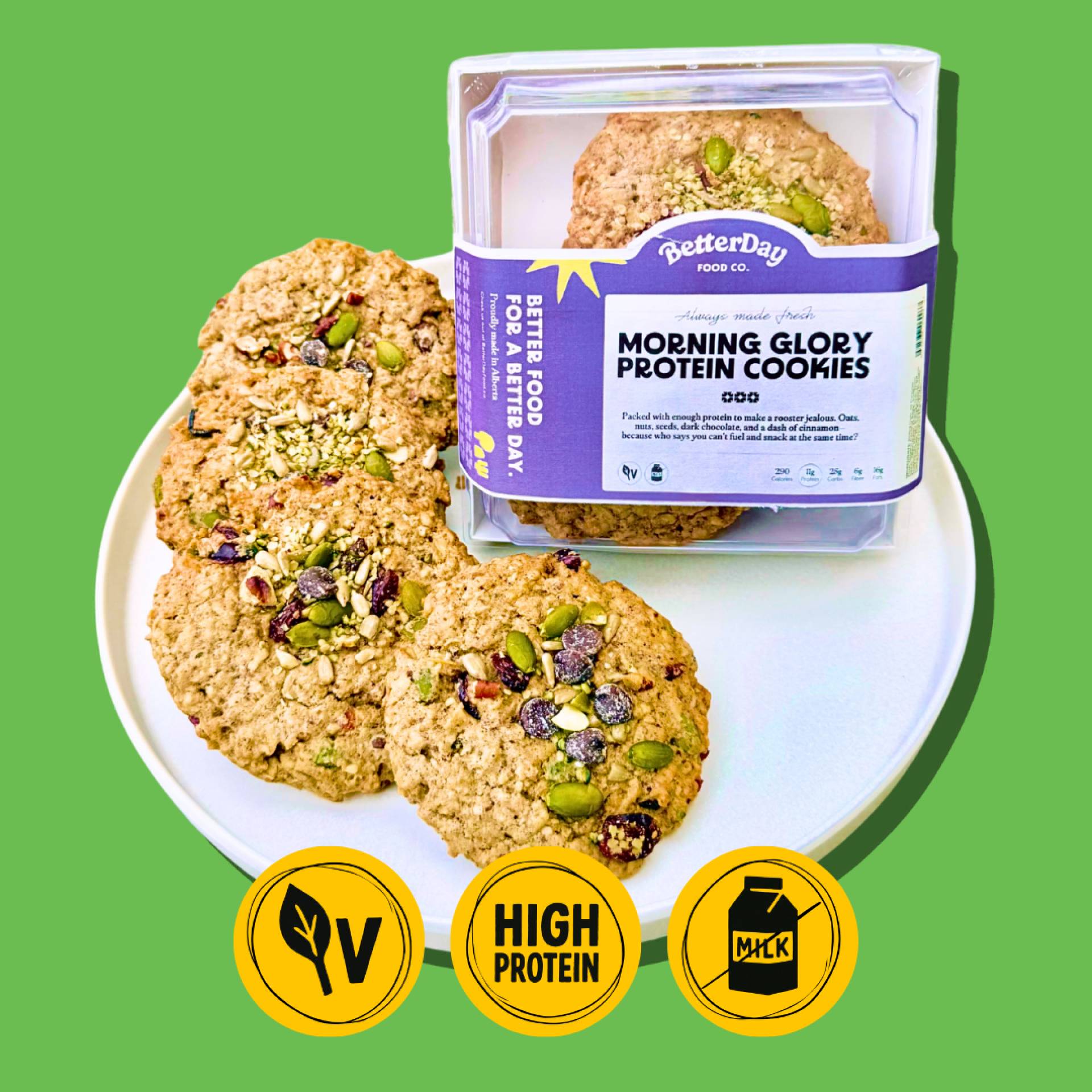 Morning Glory Protein Cookies