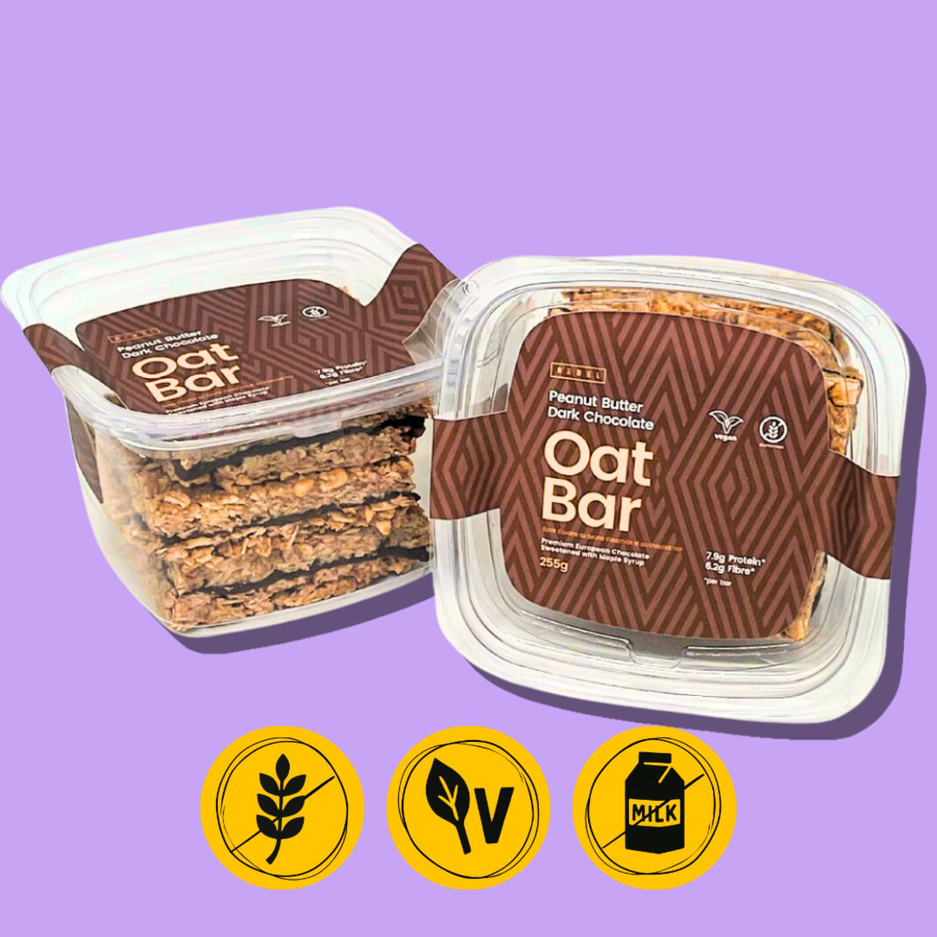 Rebel Dark Chocolate Peanut Butter Oat Bars