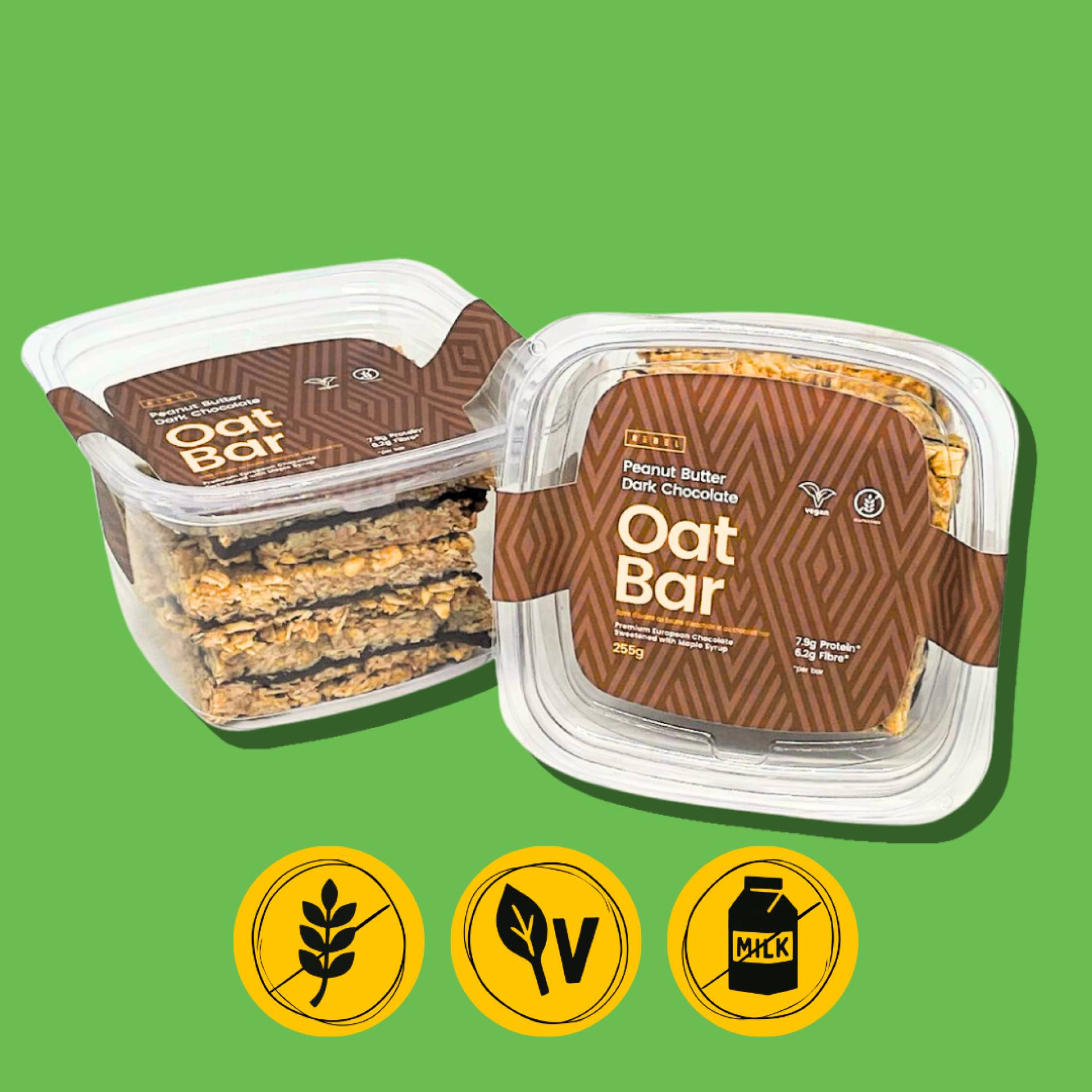 Rebel Dark Chocolate Peanut Butter Oat Bars