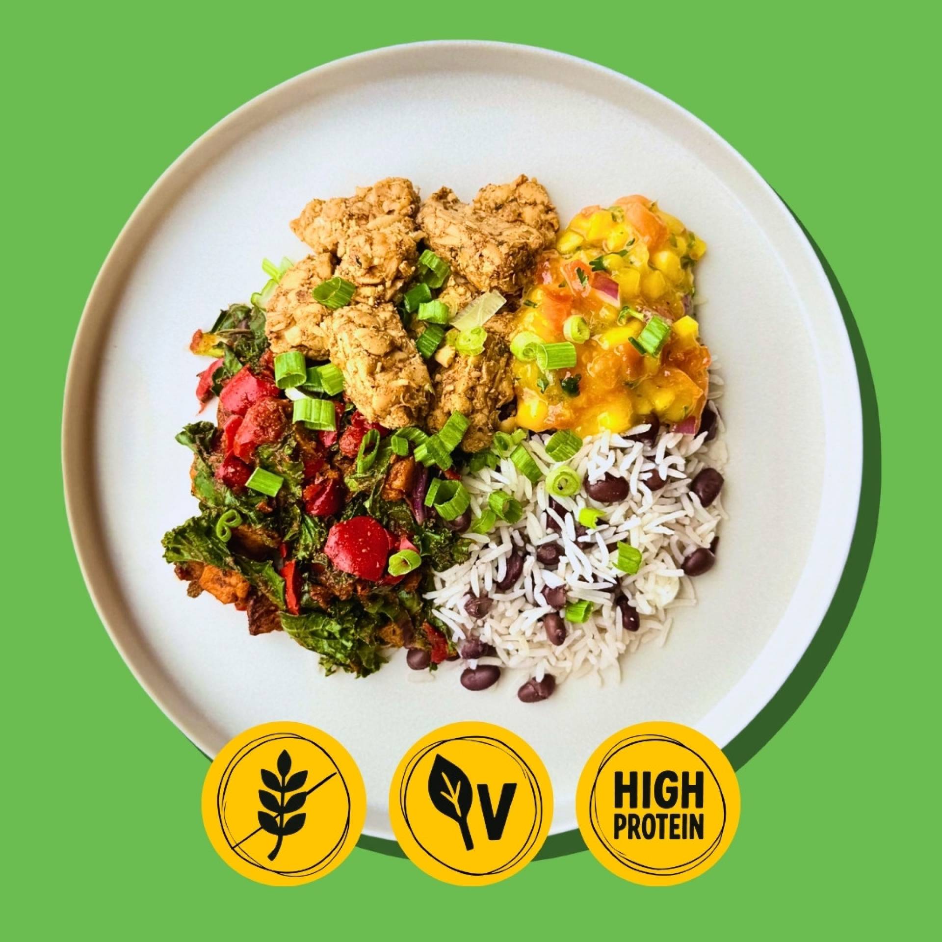 Sweet Heat Jamaican Jerk Tempeh