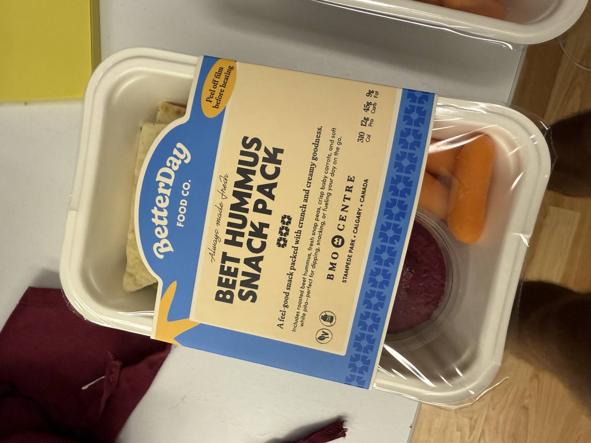 [Stampede] Beet Hummus Snack Pack