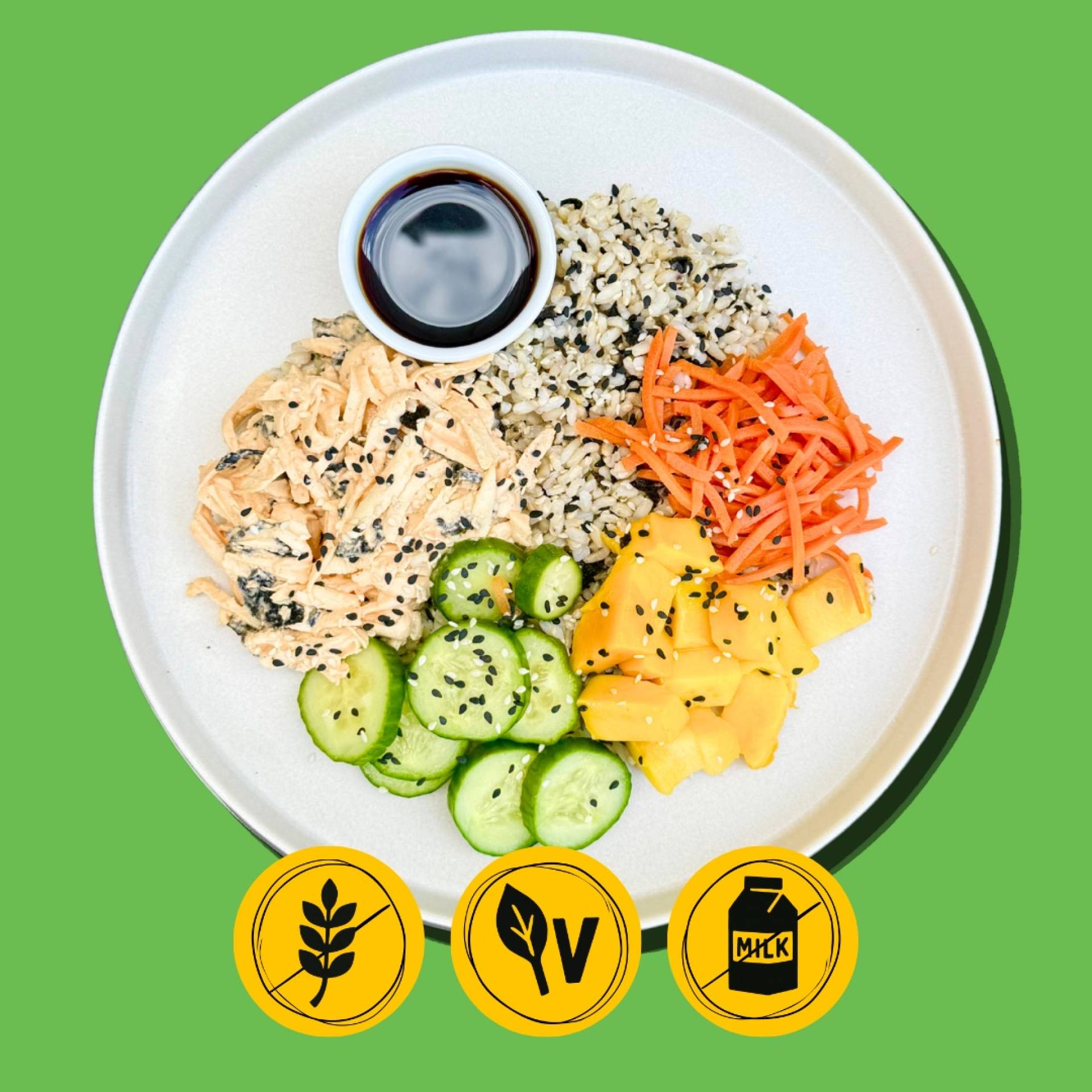Mango Dragon Roll Sushi Bowl