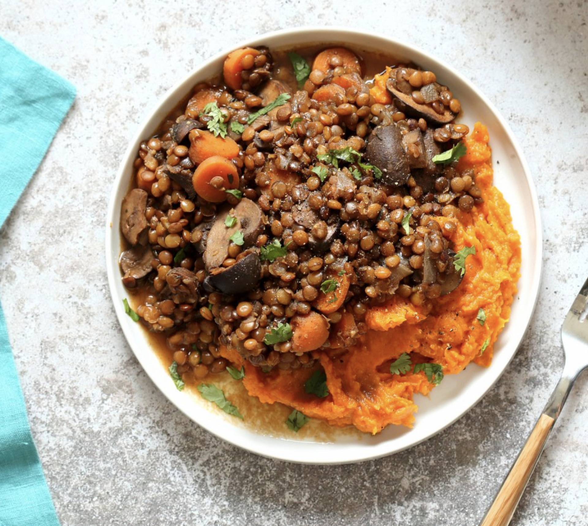 Shepherd's Pie + Sweet Potato Mash