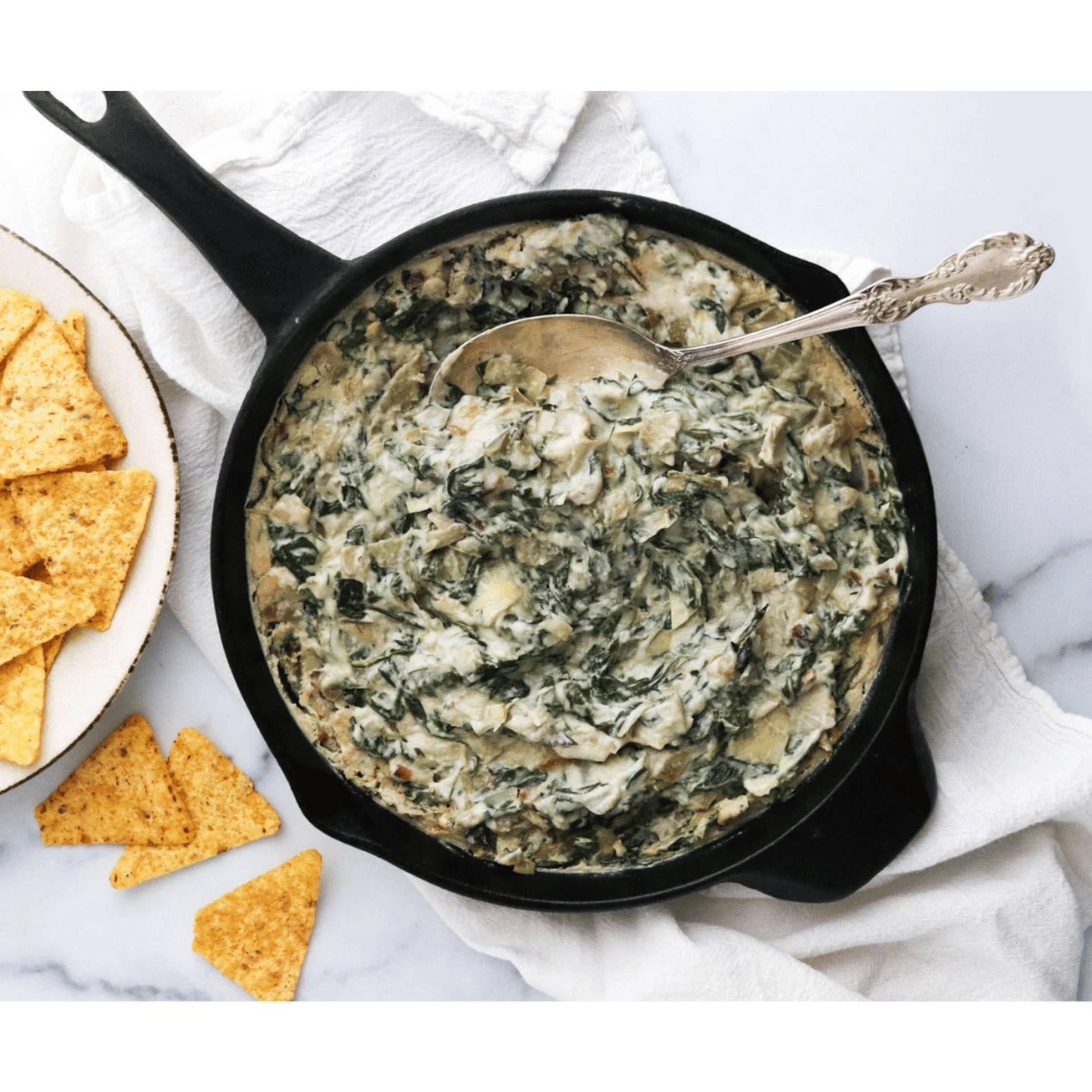 Vegan Cashew Spinach Artichoke Dip