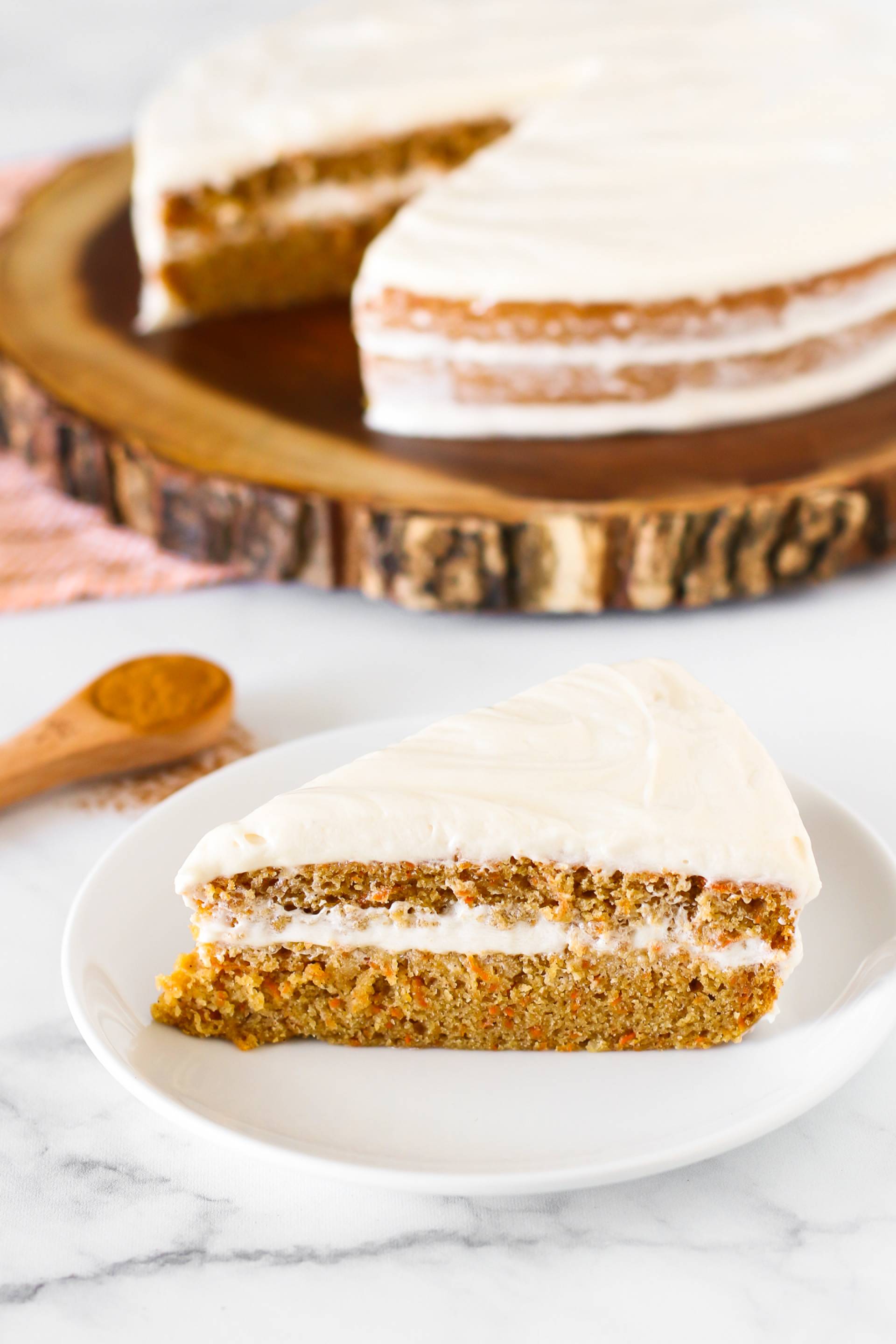 Carrot Cake with Cashew Icing