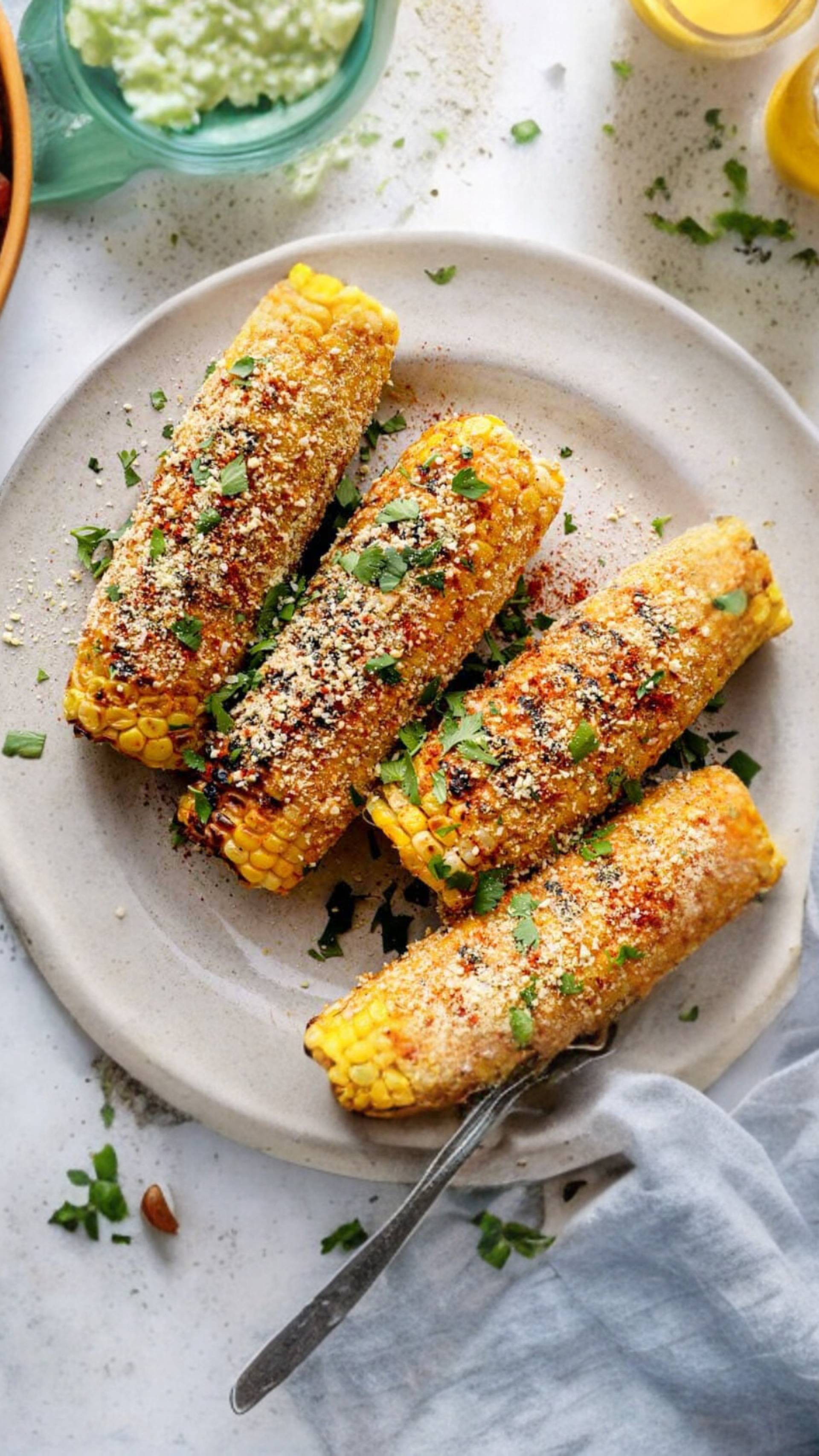 Vegan Mexican Grilled Corn